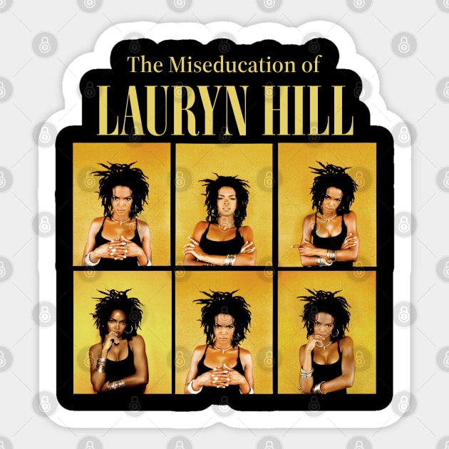 Lauryn Hill Fugees The Famous Vintage Retro Rock Rap Hiphop Sticker by beckhamwarren